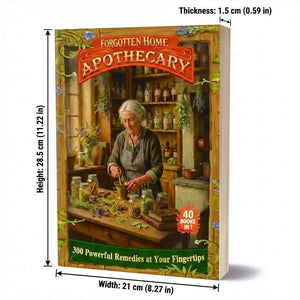 The Forgotten Apothecary's Complete Collection: 300 Lost Herbal Remedies | Illustrated Deluxe Edition | Oversized-Format A Guide to Preserving Natural Healing Traditions