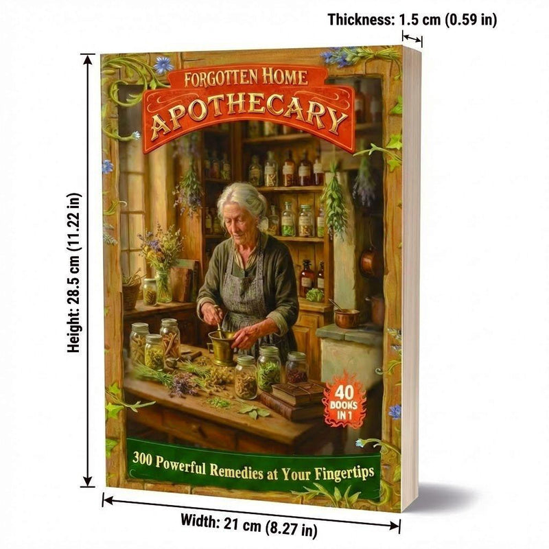 The Forgotten Apothecary's Complete Collection: 300 Lost Herbal Remedies | Illustrated Deluxe Edition | Oversized-Format A Guide to Preserving Natural Healing Traditions