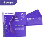 Purple Teeth Whitening Strips  With Free Cheek Retractor - 7/21 Whitening Sessions -Nano-Hydroxyapatite Safe for Enamel - Non Sensitive Teeth Whitening - Peroxide-Free