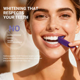 Purple Teeth Whitening Strips  With Free Cheek Retractor - 7/21 Whitening Sessions -Nano-Hydroxyapatite Safe for Enamel - Non Sensitive Teeth Whitening - Peroxide-Free