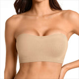 Stay Put Bandeau Bra, Strapless Bra Wireless Seamless Comfort Day