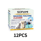 Washing Machine Cleaner Tablets 12 pack pet safe eco friendly cleaning tablets neutralizes pet related odors deep cleans grime keeps washing machine fresh easy to use